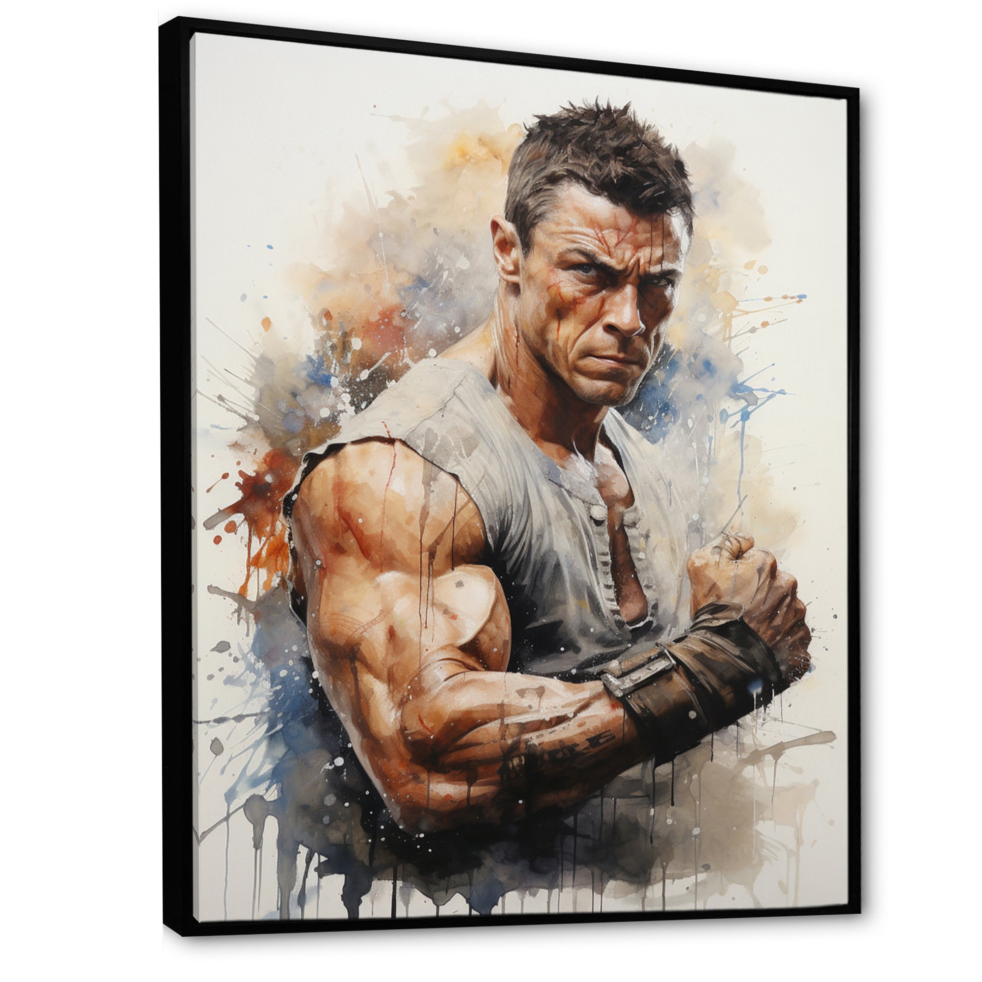 Martial Art Jean Claude Van - Martial Arts Canvas Wall Art