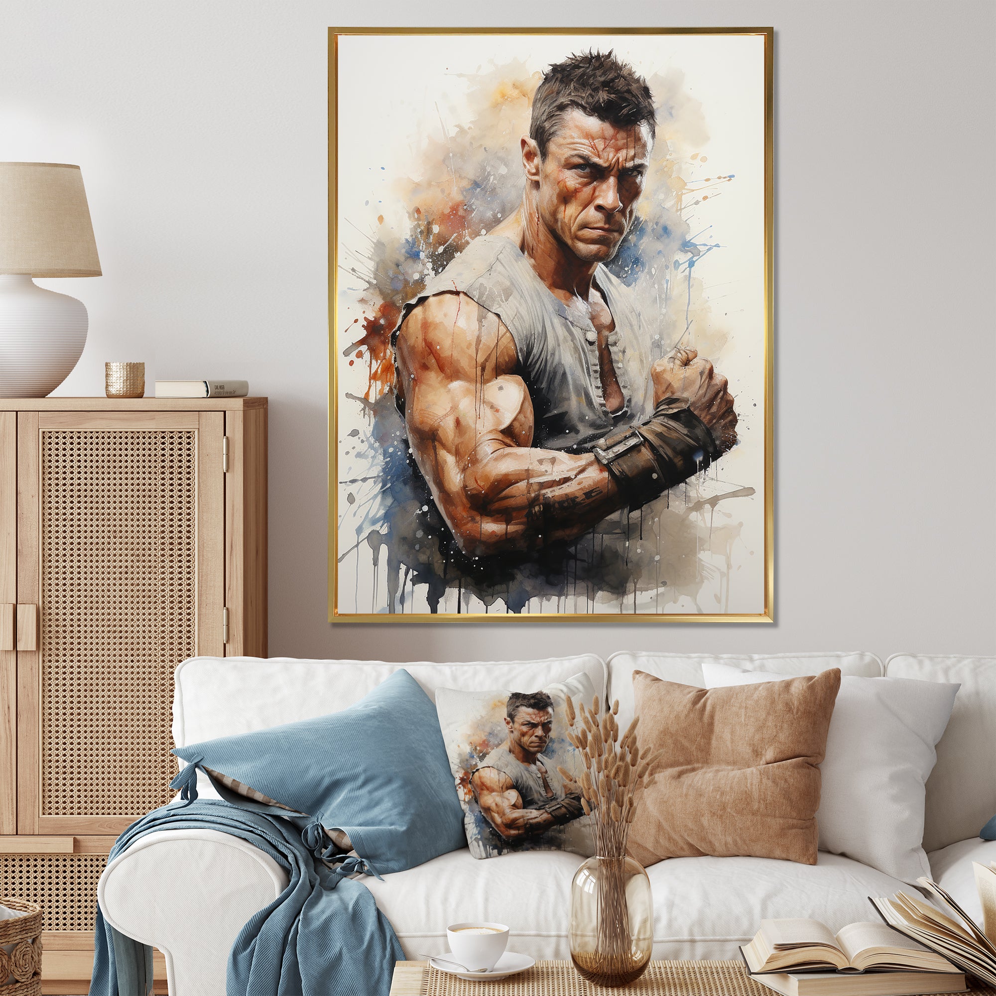 Martial Art Jean Claude Van - Martial Arts Canvas Wall Art
