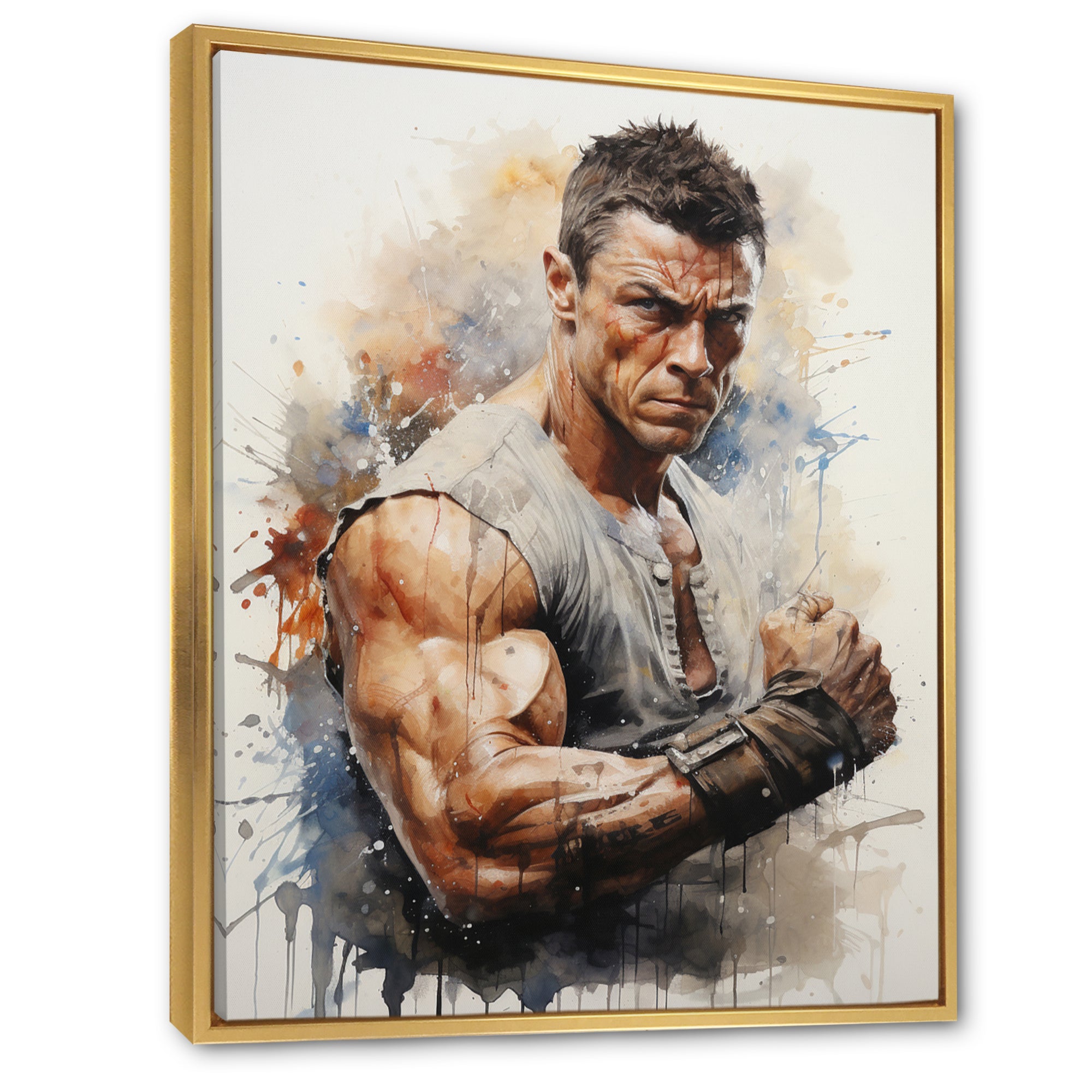 Martial Art Jean Claude Van - Martial Arts Canvas Wall Art