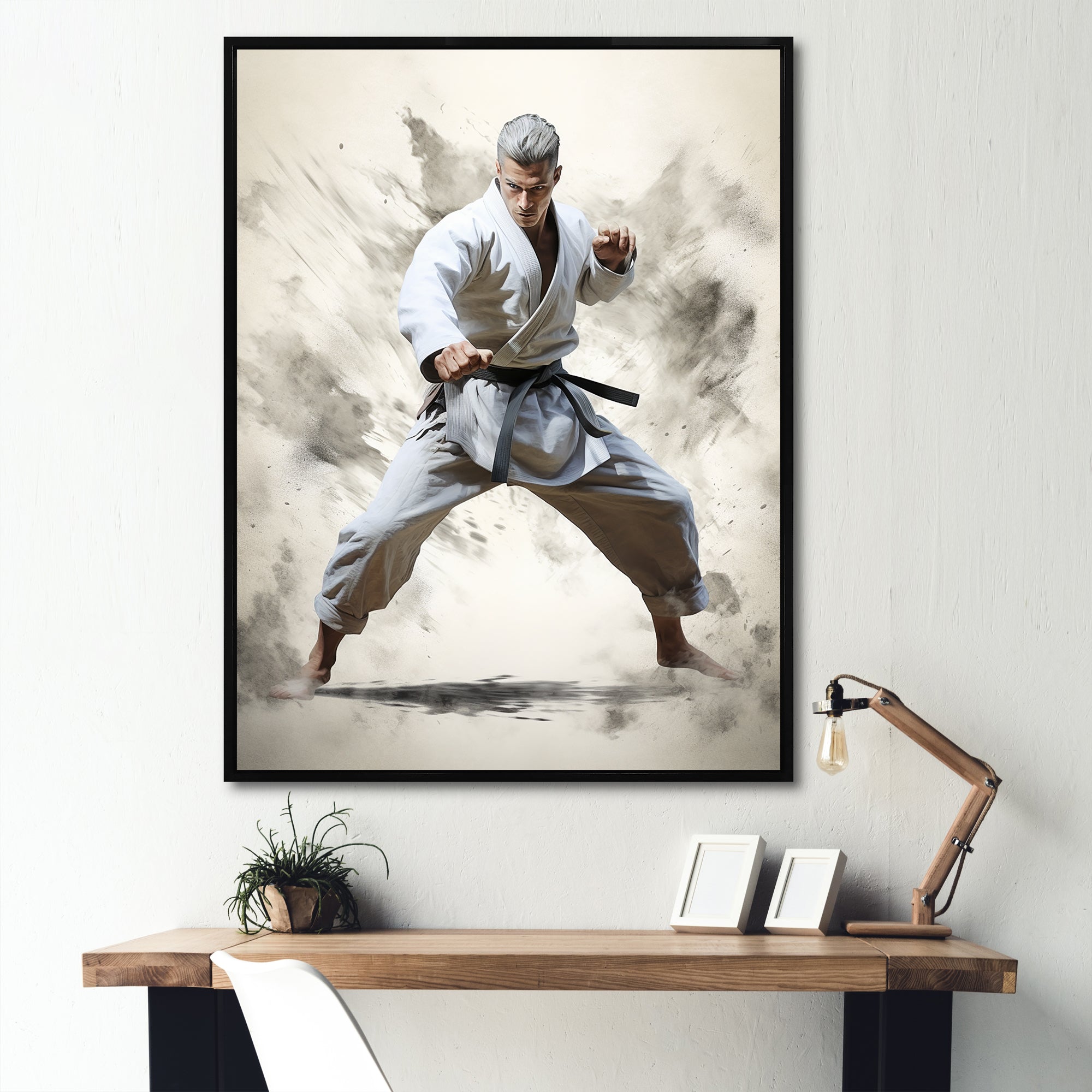 Martial Art Serenity In Action I - Martial Arts Canvas Wall Art