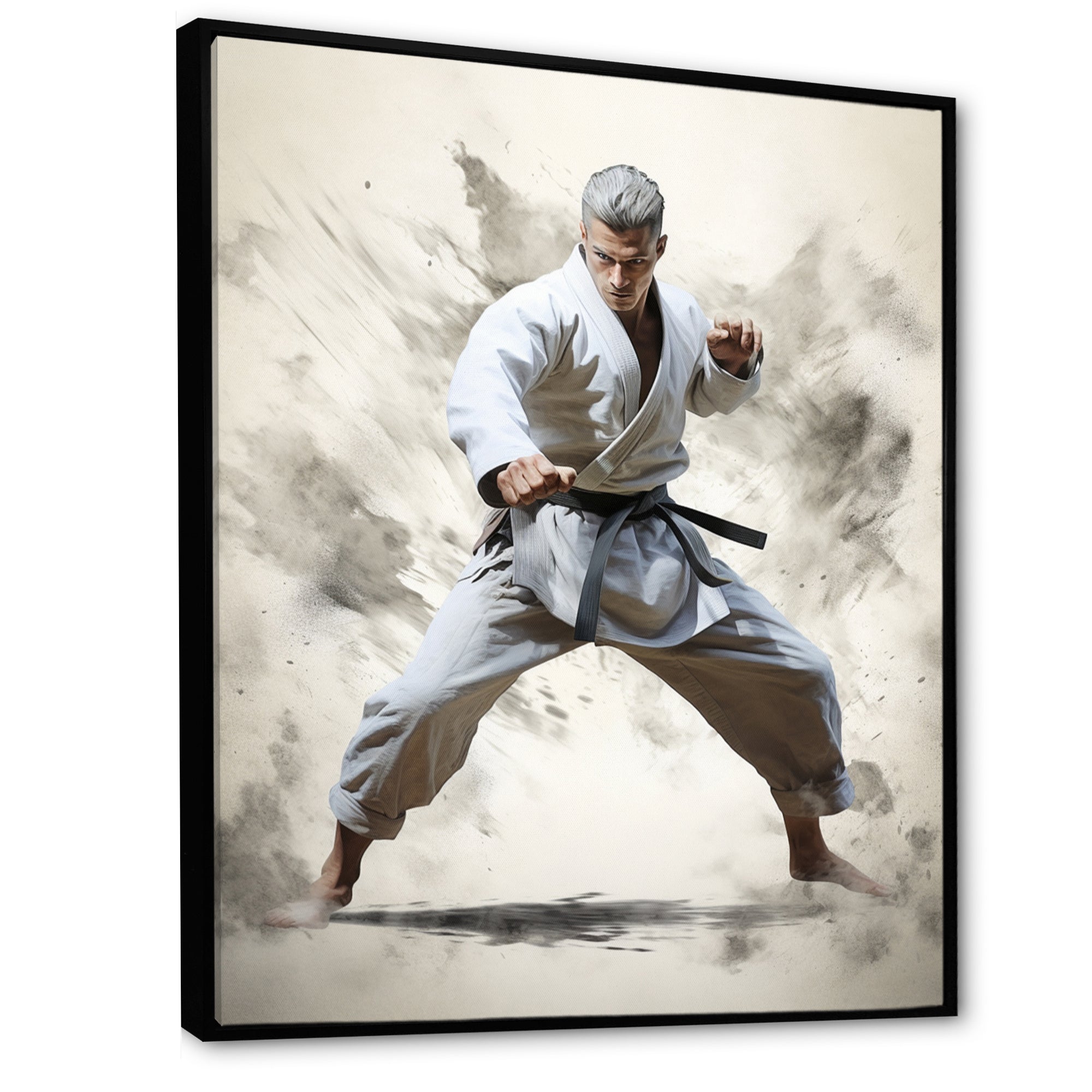 Martial Art Serenity In Action I - Martial Arts Canvas Wall Art