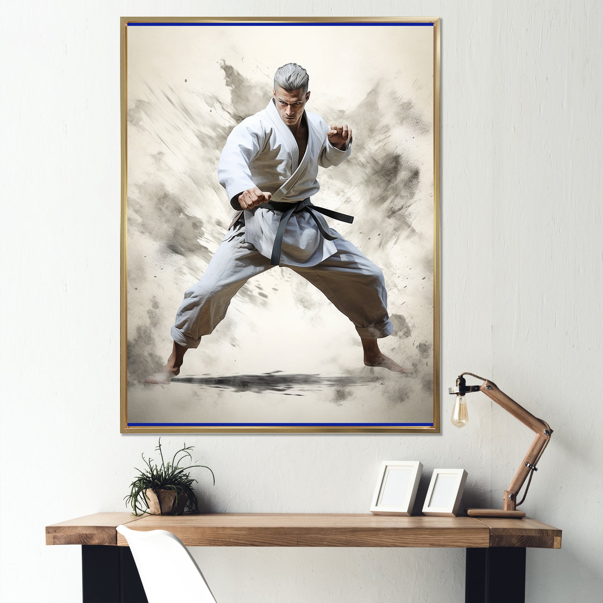 Martial Art Serenity In Action I - Martial Arts Canvas Wall Art