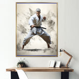 Martial Art Serenity In Action I - Martial Arts Canvas Wall Art