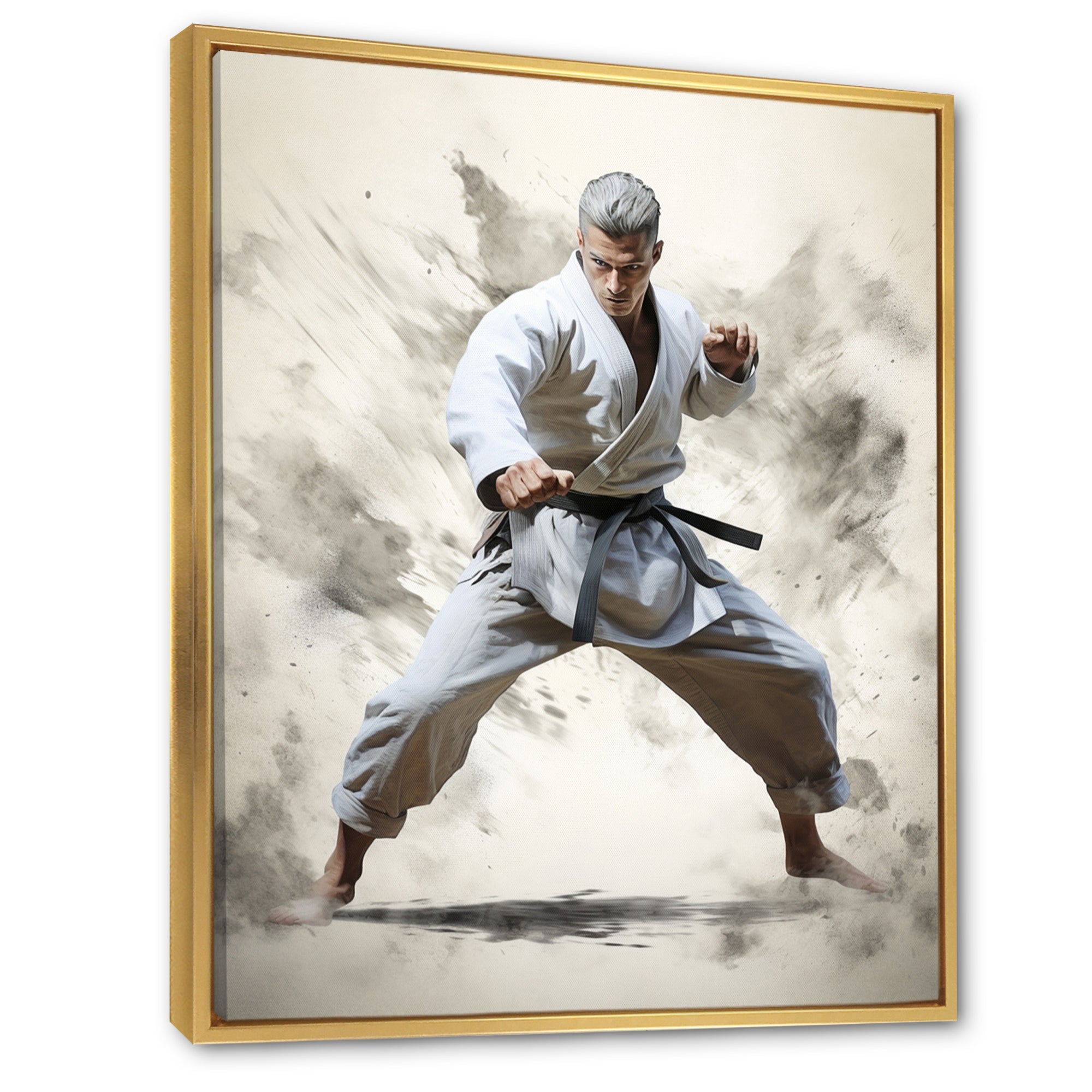 Martial Art Serenity In Action I - Martial Arts Canvas Wall Art