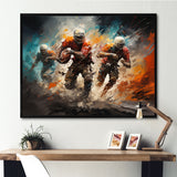 Orange Football Game Day - Football Canvas Wall Art