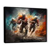 Orange Football Game Day - Football Canvas Wall Art