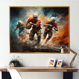 Orange Football Game Day - Football Canvas Wall Art