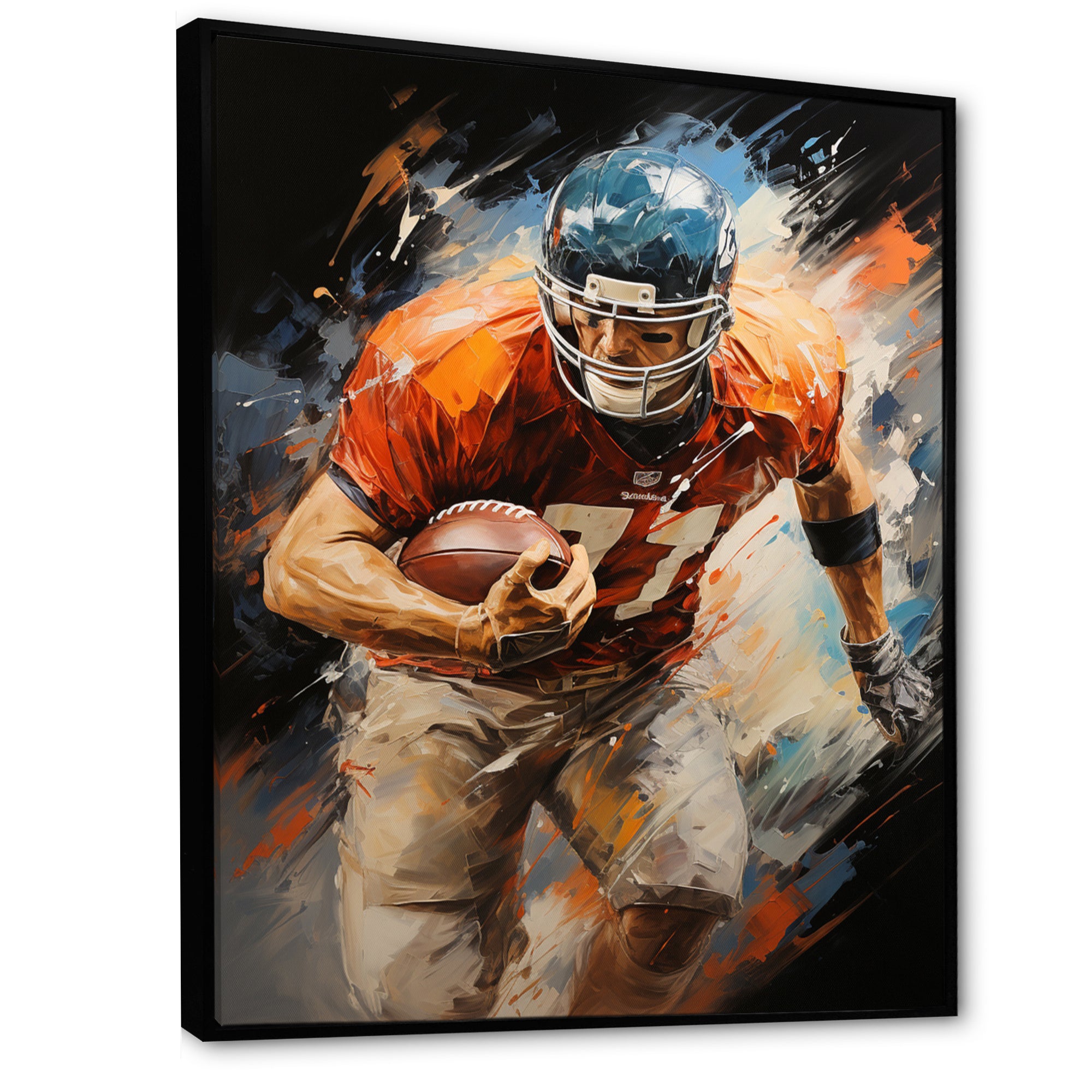 Football Gridiron Rhythms I - Football Canvas Wall Art