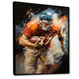 Football Gridiron Rhythms I - Football Canvas Wall Art