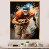 Football Gridiron Rhythms I - Football Canvas Wall Art