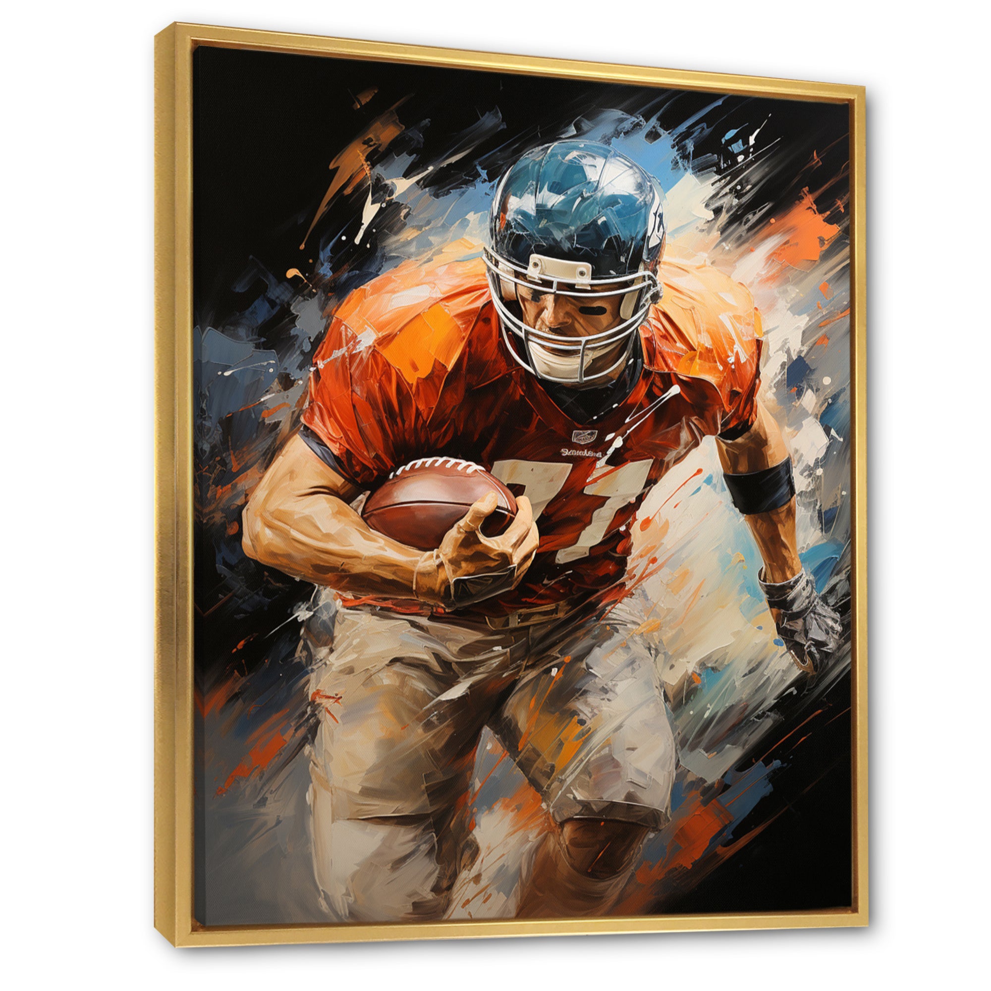 Football Gridiron Rhythms I - Football Canvas Wall Art
