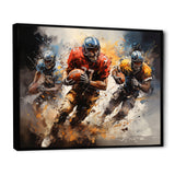 Football Gridiron Symphony I - Football Canvas Wall Art