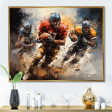 Football Gridiron Symphony I - Football Canvas Wall Art