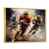 Football Gridiron Symphony I - Football Canvas Wall Art