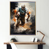 Football Rapid Field - Football Canvas Wall Art