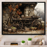 Old Cart  Chronicles - Old American Cart Canvas Wall Art
