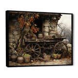 Old Cart  Chronicles - Old American Cart Canvas Wall Art