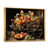 Old Cart  Harvest - Old American Cart Canvas Wall Art