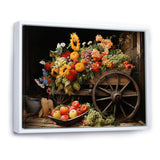 Old Cart  Harvest - Old American Cart Canvas Wall Art