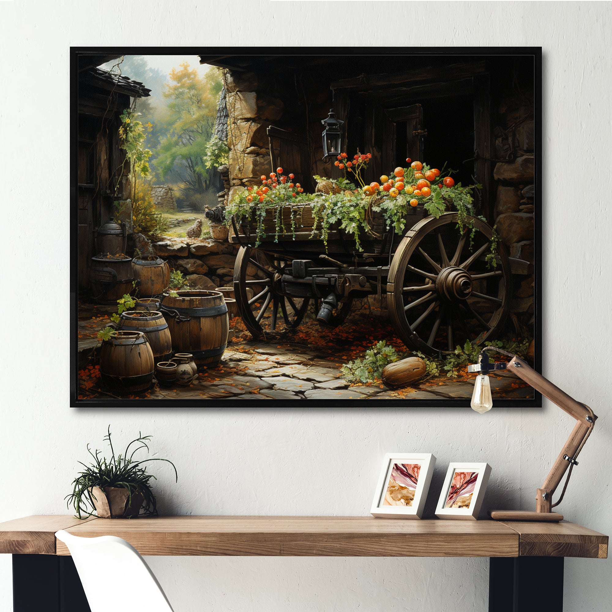 Old Cart  Legacy - Old American Cart Canvas Wall Art