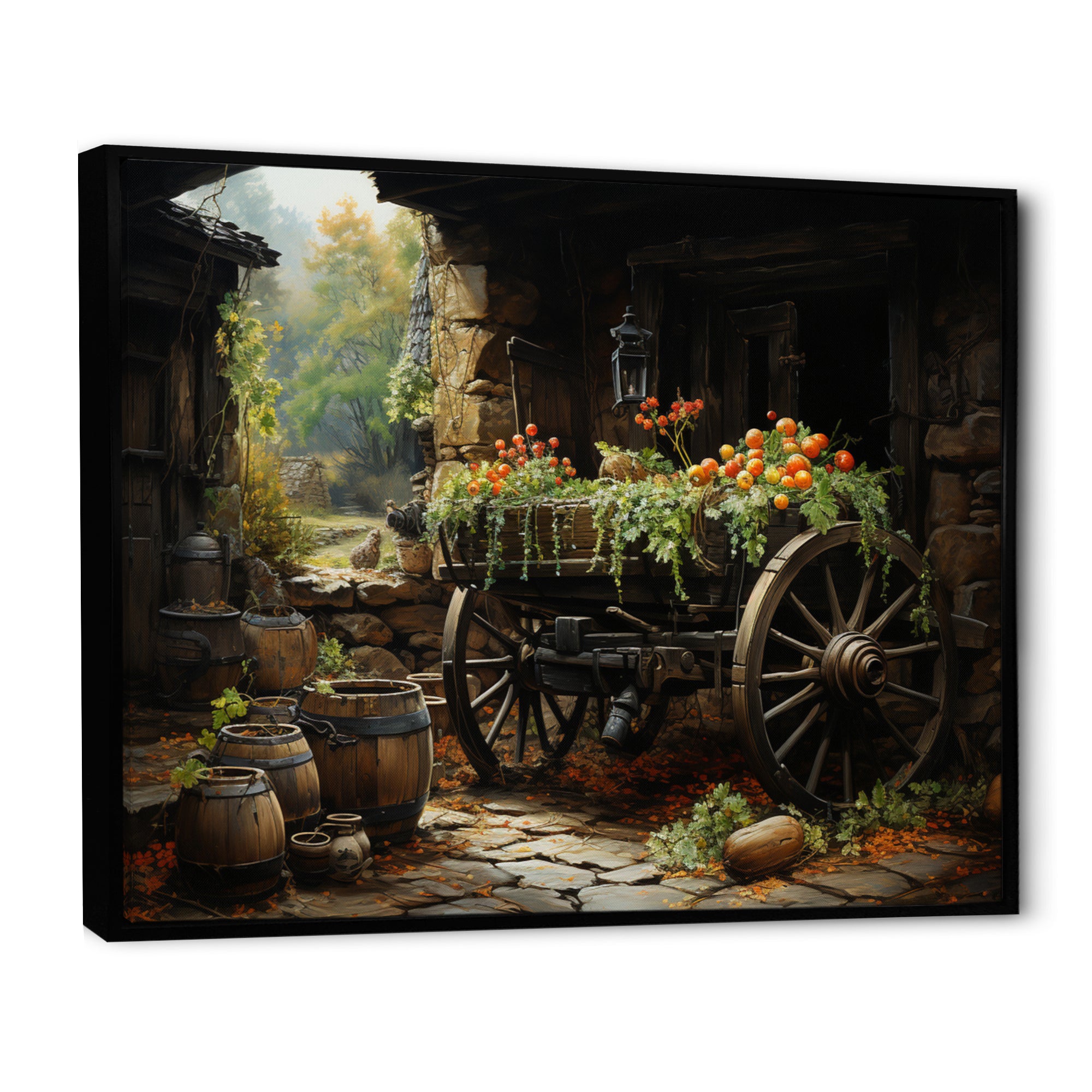 Old Cart  Legacy - Old American Cart Canvas Wall Art