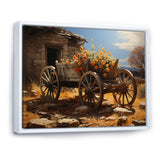 Brown Old Cart  Legacy I - Old American Cart Canvas Wall Art