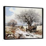 White Old Cart  Legacy - Old American Cart Canvas Wall Art