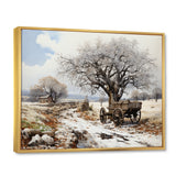 White Old Cart  Legacy - Old American Cart Canvas Wall Art