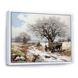 White Old Cart  Legacy - Old American Cart Canvas Wall Art
