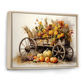 Yellow Old Cart Country Treasures - Old American Cart Canvas Wall Art