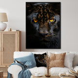 Black White Panther Eyes Of Intensity - Panther Wall Decor