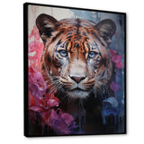 White Pink Panther Surreal Shadows Watercolor - White Panther Wall Art