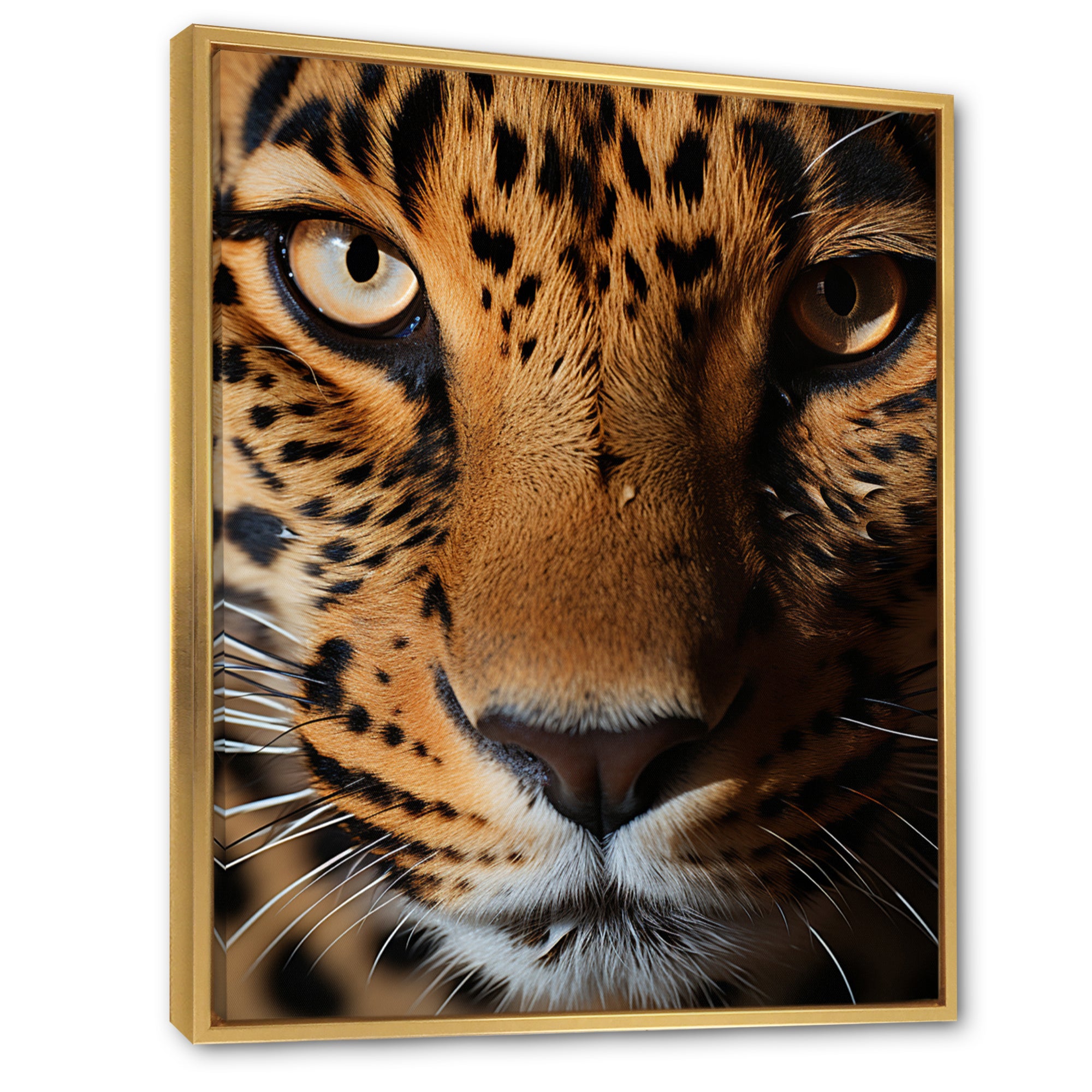 Brown Leopard Textures Of Strength - Panther Home Decor Art