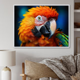 Yellow Red Parrot Colorful Parrot - Parrot Canvas Wall Art