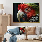 Red Parrot Portrait - Parrot Wall Art Prints