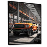 Pickup Truck Construction Chronicles I - Pickup Truck Canvas Wall Art