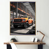 Pickup Truck Construction Chronicles I - Pickup Truck Canvas Wall Art