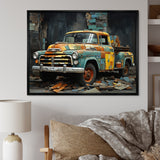 Pickup Truck Poupart Collage - Pickup Truck Canvas Wall Art