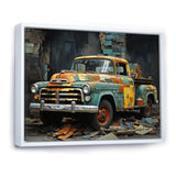 Pickup Truck Poupart Collage - Pickup Truck Canvas Wall Art