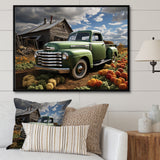 Pickup Truck Country Charm I - Pickup Truck Canvas Wall Art
