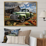 Pickup Truck Country Charm I - Pickup Truck Canvas Wall Art