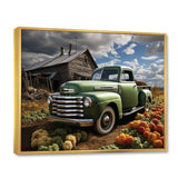Pickup Truck Country Charm I - Pickup Truck Canvas Wall Art