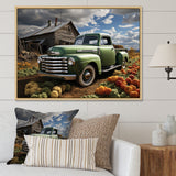Pickup Truck Country Charm I - Pickup Truck Canvas Wall Art