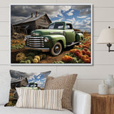 Pickup Truck Country Charm I - Pickup Truck Canvas Wall Art