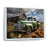 Pickup Truck Country Charm I - Pickup Truck Canvas Wall Art