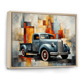 Pickup Truck Geometric Abstraction I - Pickup Truck Canvas Wall Art