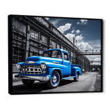 Blow Pickup Truck Industrial Drive - Pickup Truck Canvas Wall Art