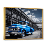 Blow Pickup Truck Industrial Drive - Pickup Truck Canvas Wall Art