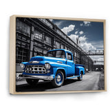 Blow Pickup Truck Industrial Drive - Pickup Truck Canvas Wall Art