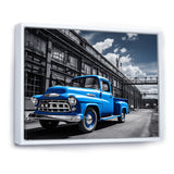 Blow Pickup Truck Industrial Drive - Pickup Truck Canvas Wall Art